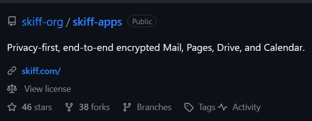 Skiff website on the day they shut down